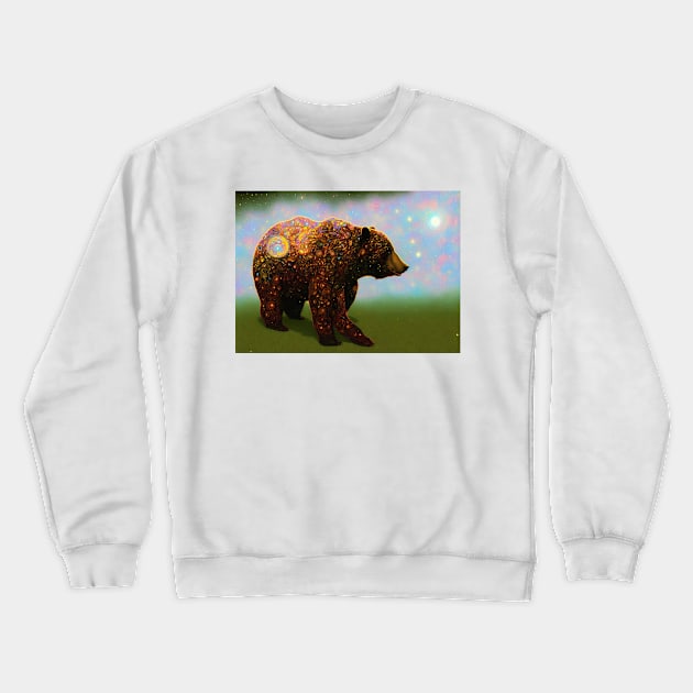 Bodacious Brown Bear Crewneck Sweatshirt by rachelboucher